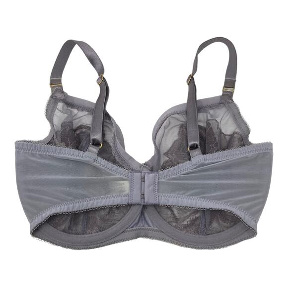 Wacoal Floral Lace Unlined Full Coverage Bra In Purple Women’s Size 32DDD - Picture 3 of 7